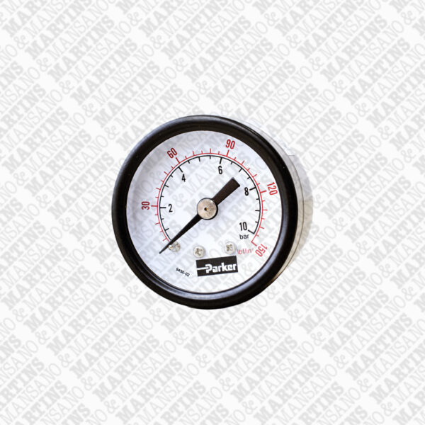 633315B - Manômetro horizontal pressão de 1 - 10 bar R 1/8" NPT