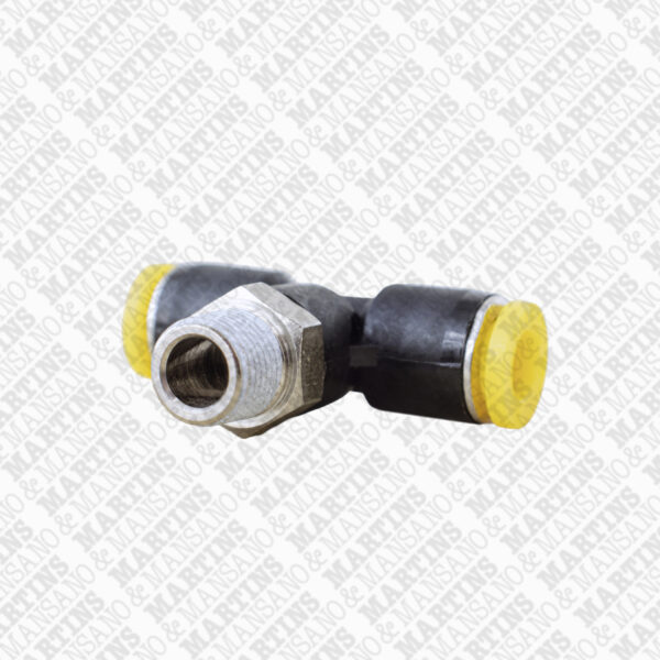 FST061/8N - Conexão em T para tubo de 6 mm x R 1/8" BSPT central - Imagem 3