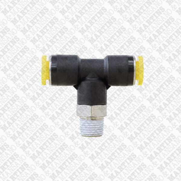 FST061/8N - Conexão em T para tubo de 6 mm x R 1/8" BSPT central - Imagem 2