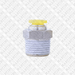 FSC063/8N - Conexão reta para tubo de 6 mm R 3/8" BSPT