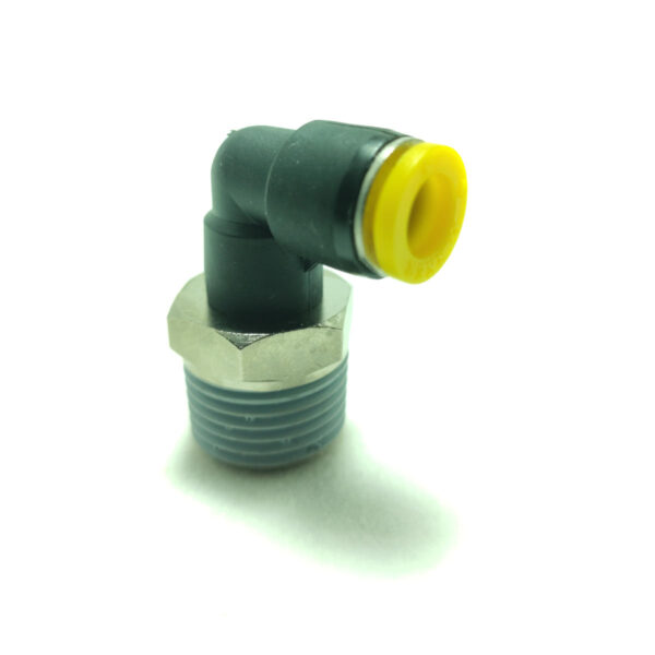 FSE081/2N - Conexão 90° para tubo de 8 mm R 1/2" BSPT