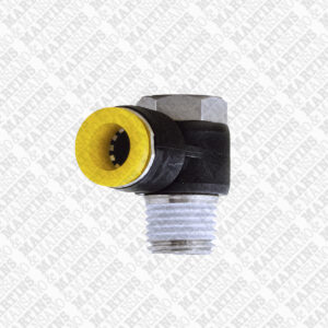 FSES081/4N - Conexão 90° tipo banjo para tubo de 8 mm R 1/4" BSPT