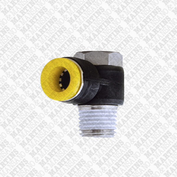 FSES081/4N - Conexão 90° tipo banjo para tubo de 8 mm R 1/4" BSPT