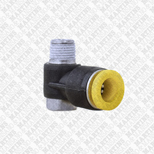 FSES081/8N - Conexão 90° tipo banjo para tubo de 8 mm R 1/8" BSPT - Imagem 2