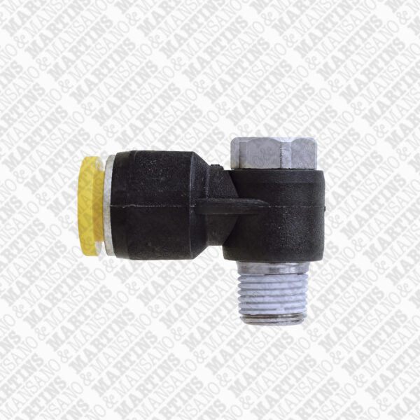 FSES081/8N - Conexão 90° tipo banjo para tubo de 8 mm R 1/8" BSPT