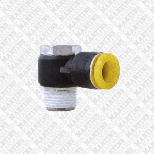 FSES103/8N - Conexão 90° tipo banjo para tubo de 10 mm R 3/8" BSPT