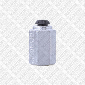 FSF04G1/8 - Conexão reta para tubo de 4mm com rosca fêmea de 1/8" BSPP