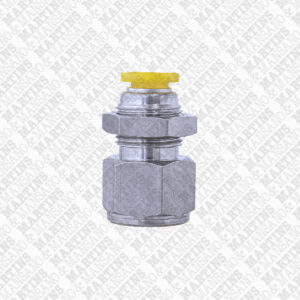 FSFP06G1/8 - Conexão para painel reta para tubo de 6mm com rosca fêmea de 1/8" BSPP