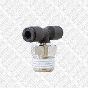 FST041/4N - Conexão em T para tubo de 4 mm com rosca central de 1/4" BSPT