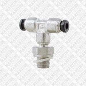 FST04G1/8 - Conexão em T para tubo de 4 mm com rosca central de 1/8" BSPP