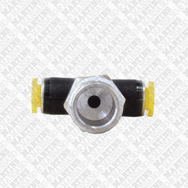 FST063/8N - Conexão em T para tubo de 6 mm com rosca central de 3/8" BSPT - Imagem 3