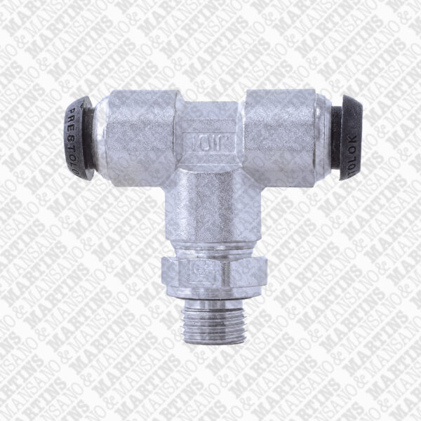 FST10G1/4 - Conexão em T para tubo de 10 mm com rosca central de 1/4" BSPP - Imagem 3