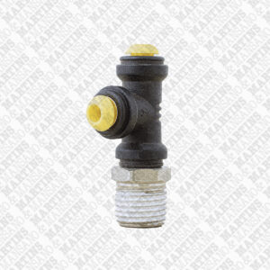 FSTL041/4N - Conexão em T para tubo de 4 mm com rosca lateral de 1/4" BSPT