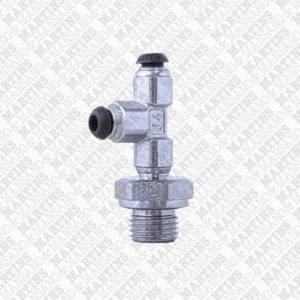 FSTL04G1/4 - Conexão em T para tubo de 4 mm com rosca lateral de 1/4" BSPP