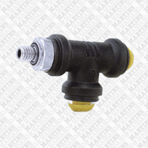 FSTL04M5N - Conexão em T para tubo de 4 mm com rosca lateral M5