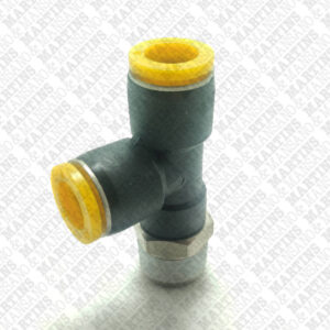 FSTL121/2N - Conexão em T para tubo de 12 mm com rosca lateral de 1/2" BSPT