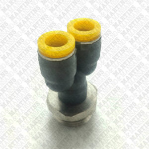 FSY08G1/2 - Conexão em y para tubo de 8 mm R 1/2" BSPP