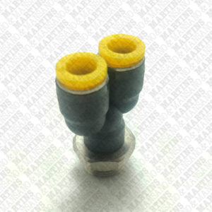 FSY08G3/8 - Conexão em y para tubo de 8 mm R 3/8" BSPP