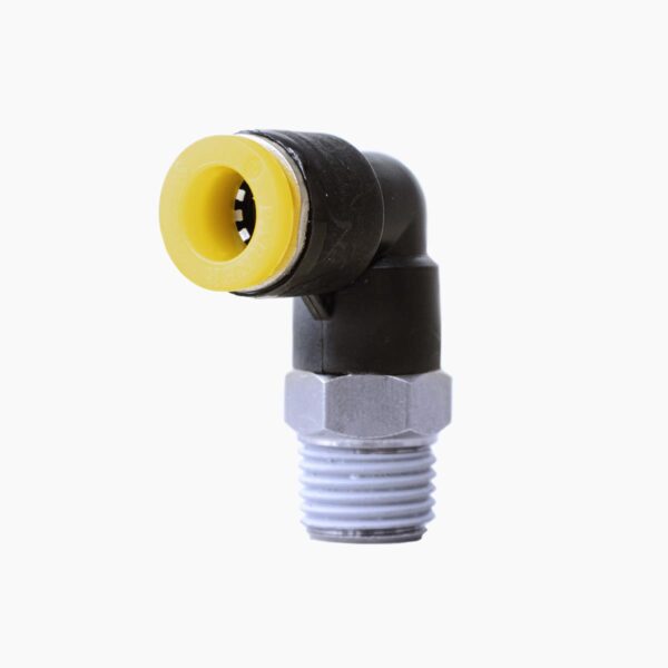 FSE081/4N - Conexão 90° para tubo de 8mm X R 1/4" BSPT