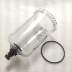 35320500 - Copo transparente com dreno manual para filtro/refil corpo básico