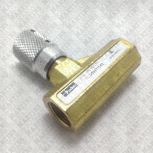 003371002 - Válvula reguladora de fluxo R 3/8 NPT, 0 a 250 PSI, corpo latão