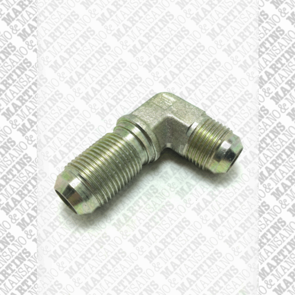 10WETXS - Cotovelo união 90° painel macho/macho 7/8" UNF JIC 37° sem porca - Imagem 2