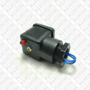 18250122 - Caixa de ligação quadrada para bobinas de 220 VCA a 250 VCA com LED e supressor de transientes