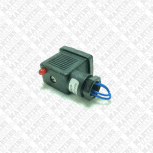 18250132 - Caixa de ligação retangular para bobinas de 220 VCA a 250 VCA com LED e supressor de transientes