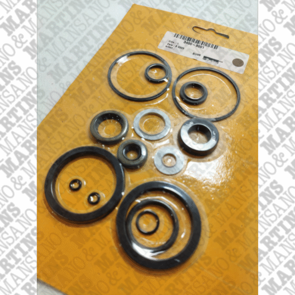 34008001 - Kit de reparo NBR para cilindro Dupla Ação série 3400 Diam. 2" Haste 5/8" - Imagem 2