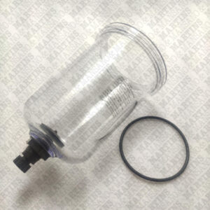 35320500 - Copo transparente com dreno manual para filtro/refil corpo básico