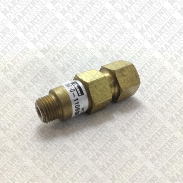 5050110BSP - Válvula de retenção pneumática rosca macho/fêmea 1/4" BSP - Imagem 2