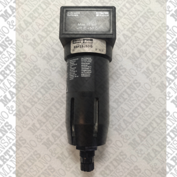 8BF23J30G - Filtro Parker Econoline elemento 40 microns, rosca 1/4" NPT com dreno manual
