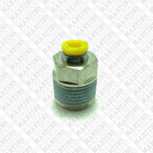 FSC061/2N - Conexão reta para tubo de 6 mm R 1/2" BSPT