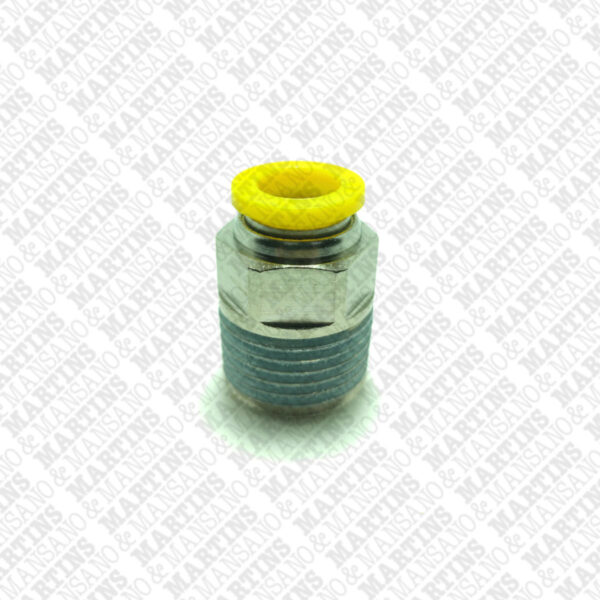 FSC101/2N - Conexão reta para tubo de 10 mm R 1/2" BSPT