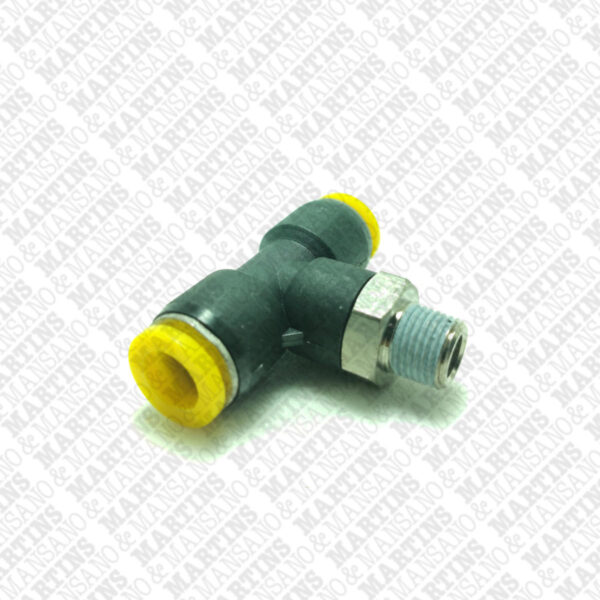 FST081/8N - Conexão em T para tubo de 8 mm com rosca central de 1/8" BSPT - Imagem 2