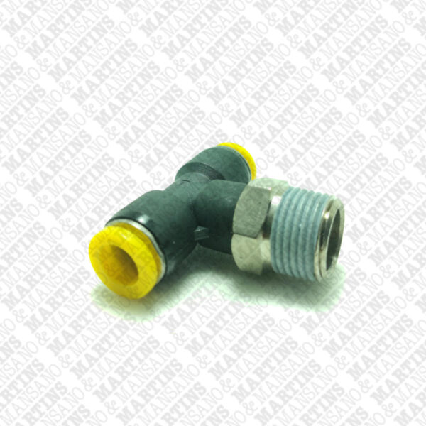 FST083/8N - Conexão em T para tubo de 8 mm com rosca central de 3/8" BSPT - Imagem 2
