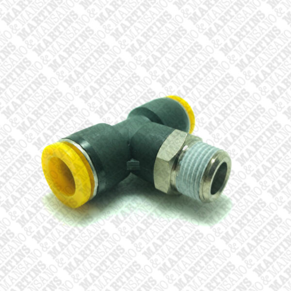 FST123/8N - Conexão em T para tubo de 12 mm com rosca central de 3/8" BSPT - Imagem 2