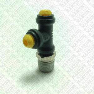 FSTL041/4N - Conexão em T para tubo de 4 mm com rosca lateral de 1/4" BSPT