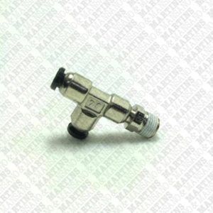 FSTL041/8N - Conexão em T para tubo de 4 mm com rosca lateral de 1/8" BSPT