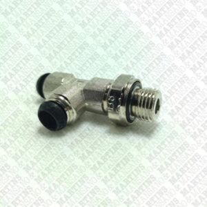 FSTL08G1/4 - Conexão em T para tubo de 8 mm com rosca lateral de 1/4" BSPP