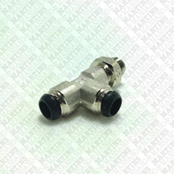 FSTL08G1/4 - Conexão em T para tubo de 8 mm com rosca lateral de 1/4" BSPP - Imagem 2