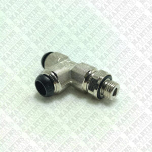FSTL08G1/8 - Conexão em T para tubo de 8 mm com rosca lateral de 1/8" BSPP