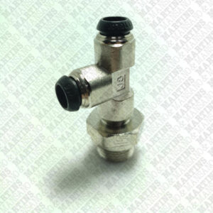 FSTL08G3/8 - Conexão em T para tubo de 8 mm com rosca lateral de 3/8" BSPP