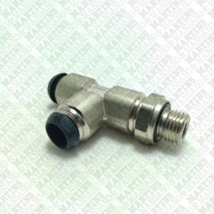 FSTL10G1/4 - Conexão em T para tubo de 10 mm com rosca lateral de 1/4" BSPP
