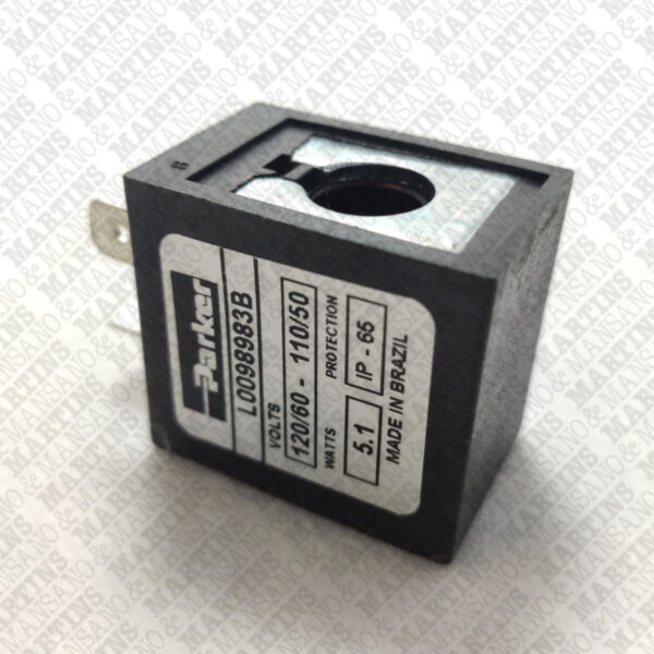 L0098983B - Bobina - Série L00989 110V/50Hz - 120V/60Hz 5,1 W plug-in DIN 43650 forma B - Imagem 2