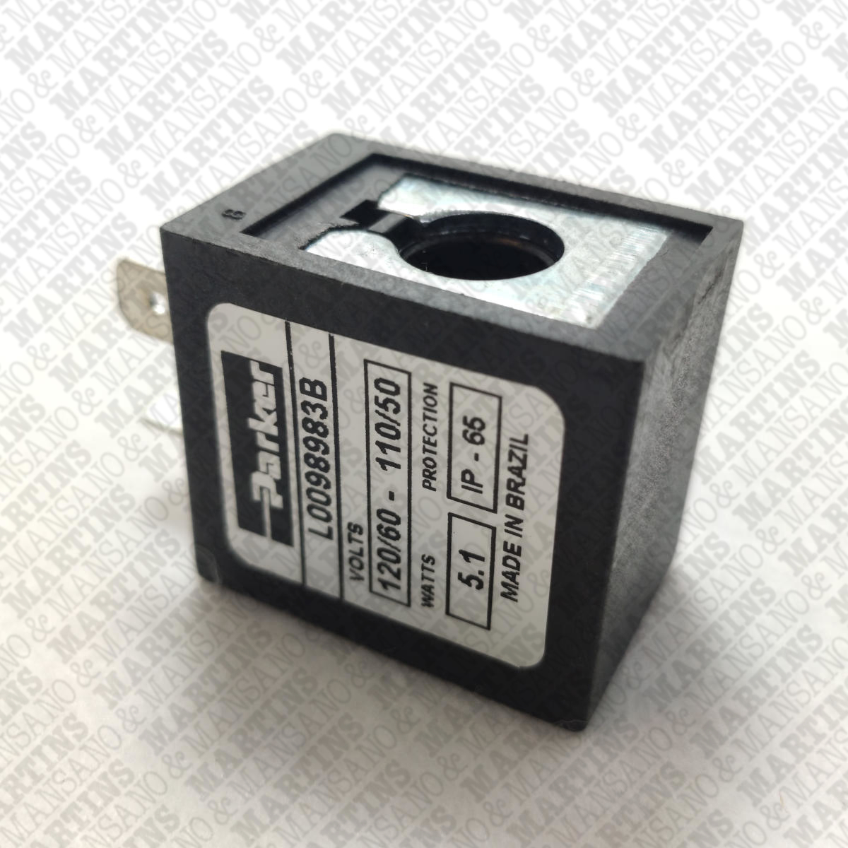 L0098983B - Bobina - Série L00989 110V/50Hz - 120V/60Hz 5,1 W plug-in DIN 43650 forma B - Imagem 2