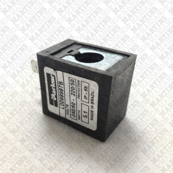 L0098987B - Bobina - Série L00989 220 V/50Hz - 240 V/60 Hz 5,1 W plug-in DIN 43650 forma B - Imagem 2