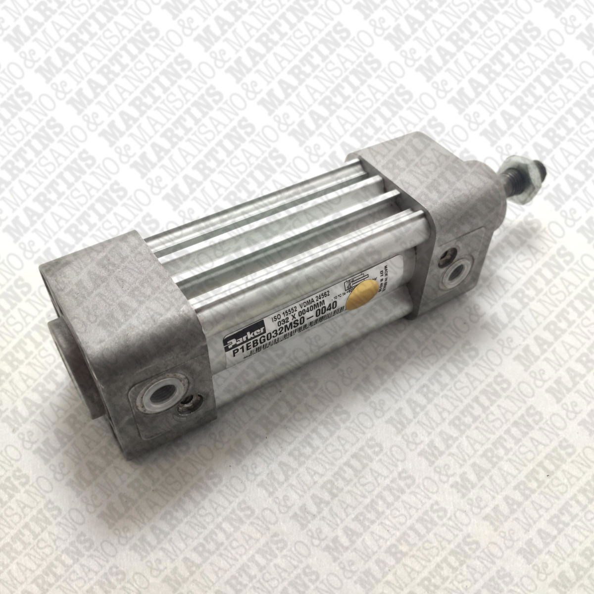 P1EBG032MS00040 - Cilindro pneumático dupla ação série P1EB diam. 32 mm curso 40 mm com amortecimento - Imagem 2