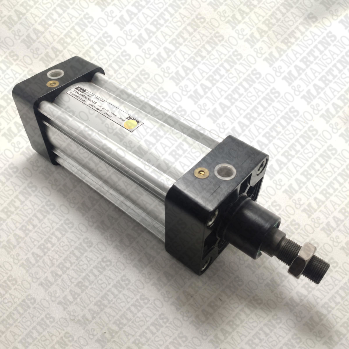 P1EG080DSN00125 - Cilindro pneumático dupla ação série P1E diam. 80 mm curso 125 mm sem amortecimento (com êmbolo magnético)