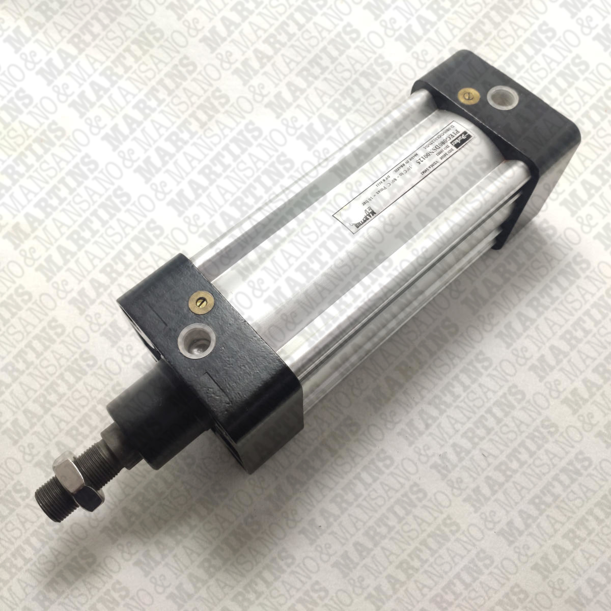 P1EG080DSN00125 - Cilindro pneumático dupla ação série P1E diam. 80 mm curso 125 mm sem amortecimento (com êmbolo magnético) - Imagem 2